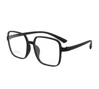 NOVESIXTDAT Occhiali da Lettura Quadrati Oversize for Donna Uomo, Lettore Extra Large ed Elegante con Blocco della Luce Blu, Occhiali antiriflesso (Color : Black, Size : +2.50)