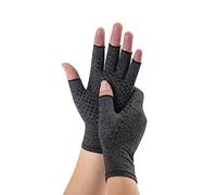 Novetec Guanti Artrite Compressione Senza Dita per Uomini Donna Supporto Mano Artrite Reumatoide Osteoartrosi Sindrome Raynaud Guanti Traspiranti Digitazione Guida Lavoro Uso Quotidiano 1 paio