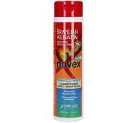 Novex - Brazilian Keratin Balsamo - Conditioner Trattamento con Cheratina e Vitamina E - per Capelli Rovinati, Secchi, Danneggiati - per una Chioma Morbida e Luminosa - Flacone 300 ml