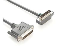NOVFDLOP Cavo connettore DB25 ad Angolo retto a Basso Profilo Slim D-Sub 25 Pin DB25 Maschio a Maschio Cavo seriale Cavo Stampante angolato Verso l'Alto Verso Il Basso(5M)