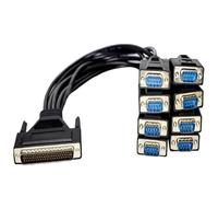 NOVFDLOP DB62 62Pin Genere Maschio a Maschio 8 x DB9 Pin RS232 Splitter Cavo Porta Seriale PCI-E Otto Scheda Seriale Linea(1M)