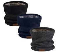 NovForth - Scaldacollo invernale, in cotone e acrilico, foderato in pile a doppio strato, antivento, antipolvere, adatto per sci, unisex, Taglia unica