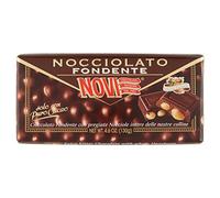 Novi - Nocciolato Fondente, Cioccolato Fondente con Nocciole Intere - 4 tavolette da 130 g [520 g]