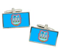 Novi Triste (Serbia) Bandiera Gemelli IN Cromata Scatola Regalo