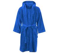 Novia Accappatoio con Cappuccio Junior Ragazzo/a in Spugna POMPEA (12/14 Anni, Azzurro)