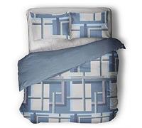 Novia BIBIHOME - Parure copripiumino Venere Ruben 1 Piazza colore AZZURRO (155X200 cm)