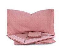 Novia Completo Lenzuola in Flanella per Letto Singolo - Lenzuolo sopra + sotto con Angoli + Federa (Melbourne Cipria)