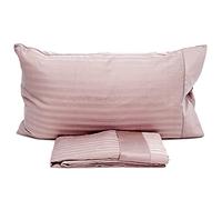 Novia Completo Lenzuola Matrimoniale di Raso Zefiro-Rosa