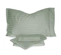 Novia Completo Lenzuola Zefiro Raso Rigato Matrimoniale T751