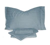 Novia Completo Lenzuola Zefiro Raso Rigato Matrimoniale T751