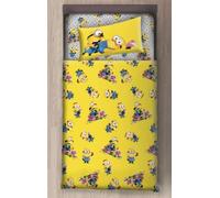 Novia - Completo Letto 1 Piazza e Mezza - Minions - 100% Cotone, Disney, stampa colorata, facile da lavare, confortevole e piacevole sulla pelle
