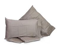 Novia - Completo Letto 2P in Raso di Cotone Art.ZEFIRO - Tortora