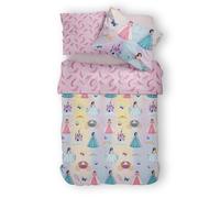 Novia - Copripiumino Singolo Cotone per bambine e ragazze - Linea Fantasy variante Principesse. Materiale 100% Cotone, confortevole e piacevole sulla pelle