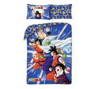 Novia - Copripiumino Singolo - Dragonball - 100% Cotone, Disney, stampa colorata, facile da lavare, confortevole e piacevole sulla pelle