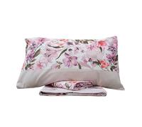 Novia Il Bottegone - Completo Lenzuola in Cotone per Letto Matrimoniale - Lenzuolo sopra + sotto con Angoli + 2 Federe (Fiori 02)