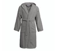 Novia Pompea accappatoio spugna unisex (L/XL, Grigio)