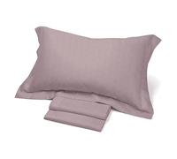 Novia: Raso Sateen completo letto 2 Piazze - ROSA - Completo letto di raso luxury, raso sateen 100% cotone, Facile da Lavare, Alta Qualità