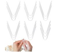 Noviatrix 18 Pezzi Ferri Circolari, Ferri da Maglia Circolari, Acciaio Inossidabile Knitting Needles, Dimensioni (2/2.5/3/3.5/4/4.5cm）, per Maglioni, Sciarpe, Guanti