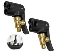 Noviatrix 2 Pezzi Connettore Valvola Pneumatica, Adattatore Valvola Presta Scaricabile, Connettore Valvolas Bici Universale, per Biciclette, Motociclette, Automobili