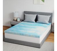 Novilla Coprimaterasso in memory foam, 5 cm, con infusione di gel rinfrescante, sollievo dalla pressione a rimbalzo lento, certificato CertiPUR, comfort per divano letto, camper, dormitorio