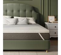 Novilla Materasso Topper 120x190 Altezza 7.5 cm, Coprimaterasso in Schiuma di Fibra, Topper Matrimoniale Assorbente e Traspirante con 4 Angoli Dotato di Cinghie Elastiche