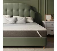 Novilla Materasso Topper 160x200 Altezza 5 cm, Coprimaterasso in Schiuma di Fibra, Topper Matrimoniale Assorbente e Traspirante con 4 Angoli Dotato di Cinghie Elastiche