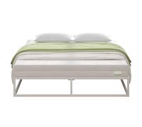 Novilla Rete Letto Matrimoniale 160x200 Telaio del Letto della Piattaforma, Struttura Letto con Doghe in Legno, Base del Materasso, Montaggio Facile, Bianco