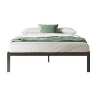 Novilla Rete Letto Una Piazza e Mezza 120x200, Struttura Letto in Legno e Metallo, Facile da Montare, Nero