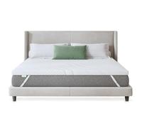 Novilla Topper 160x200, Topper Singolo in Memory Foam e Schiuma in Fibra di Bambù 5cm,Favorisce la Ventilazione e la Permeabilità All'aria, Buon Supporto, Eccellente Fascia Elastica Antiscivolo