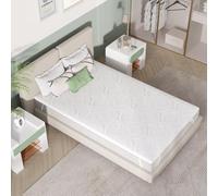 Novilla Topper 90x190, Topper Singolo in Memory Foam e Schiuma Traforata Comfort 7.5cm, Tessuto Traspirante e Delicato Sulla Pelle con Elastiche Antiscivolo, Sfoderabile e Lavabile Oeko-TEX