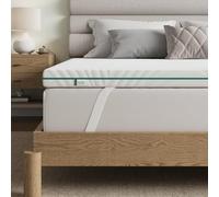 Novilla Topper Matrimoniale 80x200, 7.5cm Memory Foam + Schiuma Alta Densità, Coprimaterasso Morbido Traspirante, Fodera Rimovibile Lavabile per Letto, Campeggio, Ospiti