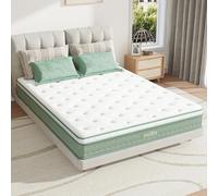 Novilla Twin Mattress, 10 pollici Hybrid Mattress in una scatola, Gel Inflation Memory Foam with Pocket Coils Innerspring for a Cozy Night, Pillow Top Twin Size Mattresses, Medium Firm & Fit The