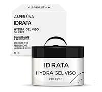 Novità 2021 - Aspersina Idrata Hydra Gel Viso Oil Free - Equilibrante e Restitutivo - Specifico per Pelli Secche, Normali e Miste - 76% di Pura Bava di Lumaca + Acido Ialuronico - 50 ml.