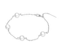 NOVITÀ 2025 925 ARGENTO ARGENTO 8 MMB Canzoni naturali di perle d'acqua dolce Bracciale di perle per donna Biezro