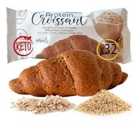 NOVITA'! 32 BRIOCHE KETO Iperproteiche con CEREALI Line@, gusto neutro con cereali e semi, 50 grammi e 20% PROTEIN