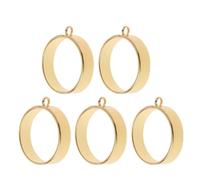 Novità 5 pezzi portachiavi pendenti vuoti lunette aperte posteriori rotonde cornice arte mestiere per gioielli in resina decorazione A-Z pieno strass charms, 25mm, come descritto, come descritto