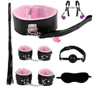 novità 7 Pezzi in Peluche in Pelle Coppia Yoga Set (Rosa), Pulati Divertimento Polso Comfort Clip Accessorio, Fitness Portatile, Regalo Originale