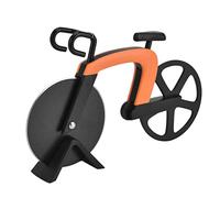 Novità affettatrice per pizza bicicletta tagliapizza ruota per bici coltello per pizza utensile da taglio Rotella Tagliapizza a forma di bicicletta con lame super affilate in acciaio inox antiaderente