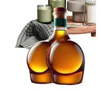 Novità bottiglia di liquore a forma di bicchiere da 300 ml | Decanter per whisky Bourbon, contenitore decorativo per bevande da bar, divertente per uomini, compleanni, vacanze, bar ristorante