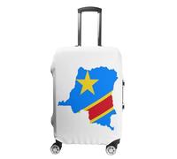 Novità Congo Bandiera Mappa Bandiera Stampa Coprivaligia Protezione Bagaglio Grande Elastico Coprivaligia Essenziale Da Viaggio Custodia Protettiva Adatta Per Bagagli Da 18-32 Pollici L