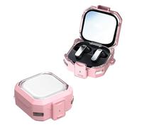 Novità: custodia auricolari wireless per Samsung Buds4/Buds4Pro con clip di fissaggio Secure Lock, custodia rigida antiurto protettiva per Buds 4/Buds 4Pro (Rosa)