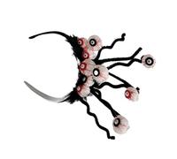Novità Eyeball Hairhoop per adulti, unisex, serie scura, fascia per capelli in maschera, accessori per capelli a tema festivo, ornamento per feste a tema