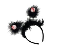 Novità Eyeball Hairhoop per adulti, unisex, serie scura, fascia per capelli in maschera, accessori per capelli a tema festivo, ornamento per feste a tema