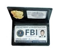 Novità FBI Roleplay Puntelli FBI Porta Carte Portafoglio In Pelle Della Polizia Badge Speciale Undercover Agente ID Holder Halloween Party Accessorio Regalo