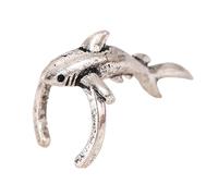 Novità Fishes Design Cuffia Orecchino Accessorio Moda Forward Fishes Cuffia in rame Per Comfort E Lunga Usura, Taglia unica, come descritto