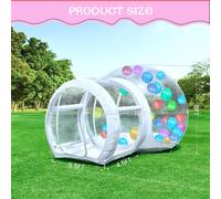 Novità Gonfiabile 3M 10FT PVC Bubble House Gonfiabile Chlidren Giocattoli Castello commerciale all'aperto con 750W Air Blower 100 palloncini