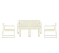 Novita' Home Ajobi, set salotto da esterno bianco Ajobi, set salotto da esterno bianco