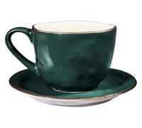 Novita' Home Mediterraneo, Tazza Macchiato con Piattino Verde Mediterraneo, Tazza Macchiato con Piattino Verde