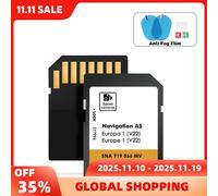 NOVITÀ per VW Discover Media Navigation AS V22 Mappa UK Europa 2025 Sat Nav Scheda SD 32 GB