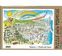 Novità! Puzzle 1080 pezzi taglio invisibile con le formiche di Fabio vettori GENOVA- IL PONTE DEL CUORE. Genova Ponte Morandi
